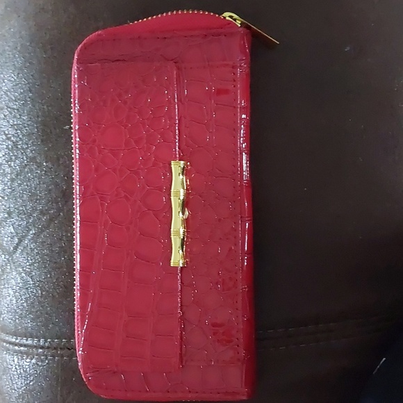 Red snakeskin wallet - Picture 1 of 4